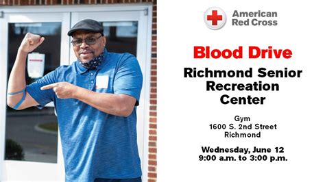Blood Drive, Richmond Senior Recreation Center, 12 June 2024 | AllEvents