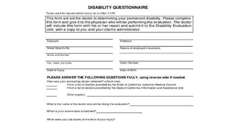Image result for How to Answer Questions On Disability Work History Forms