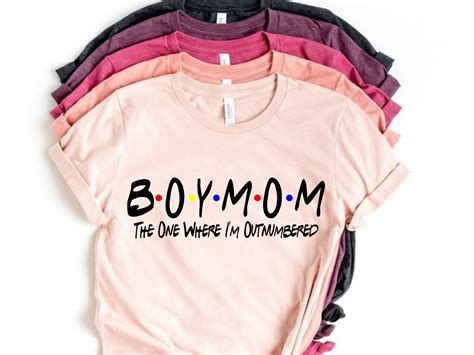 Mom of Boys Outnumbered Shirt, Boy Mom Shirt, Mothers Day Gift, Custom ...