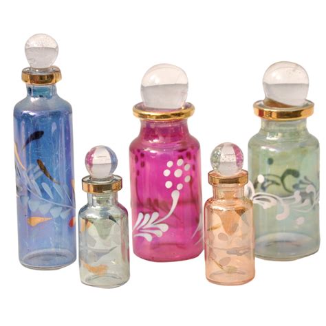 Buy CraftsOfEgypt Genie Blown Empty Glass Mini Bottles for Perfume ...
