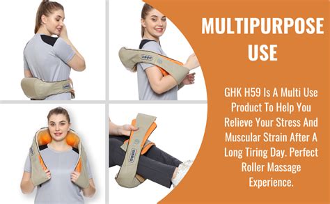 GHK H59 Electric Neck & Shoulder Multi Purpose Usage Kneading Massager ...