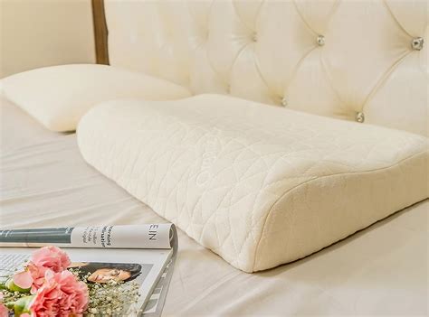 The Hue Cottage Memory Foam Orthopedic Cooling Gel Cervical Contour Bed ...