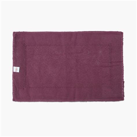 Buy Spaces Large Size Hygro Purple Textured Cotton Anti-Skid Bath Mat ...