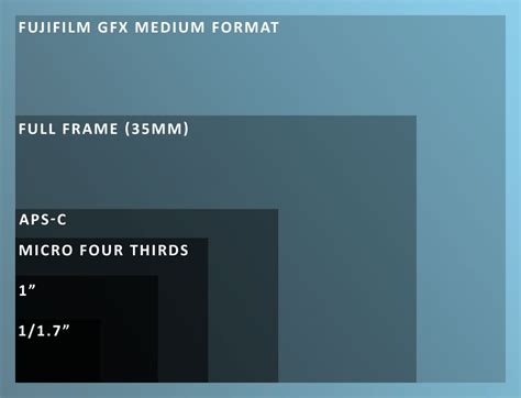 Camera Sensor Size Comparison Chart 的图像结果