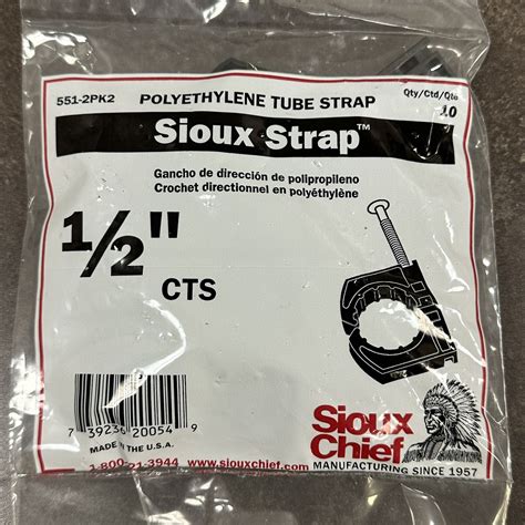 10-PK! Sioux Chief 551-2PK2 Sioux Strap Plastic 1/2 in. CTS Pipe Tubing ...
