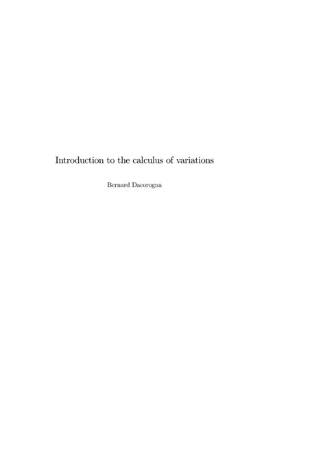 Calculus of Variations Introduction 的图像结果