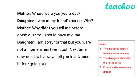 [Writing Class 8] Write the above passage in the form of dialogue.