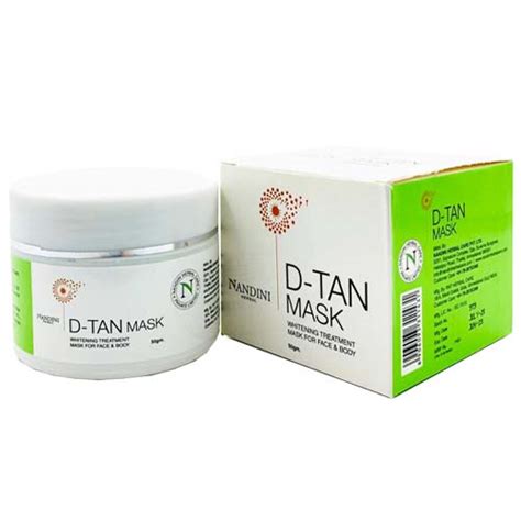 Buy Nandini Herbal D-tan Mask 50gm at best price – Ayushmedi