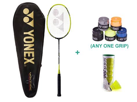 Buy Yonex Voltric 2 DG Racket Set with Badminton Grip Online in India ...