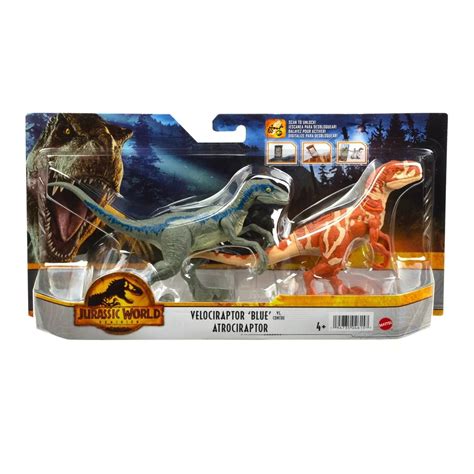 Buy Jurassic World Velociraptor Blue vs. Atrociraptor Figure 2-pack ...