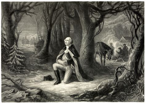 George Washington Valley Forge - painting of washington at valley forge