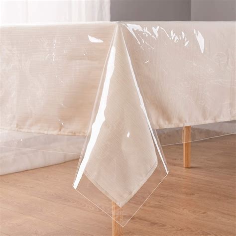 Amazon.com: Benson Mills Heavy Duty Clear Plastic Tablecloth Protector ...