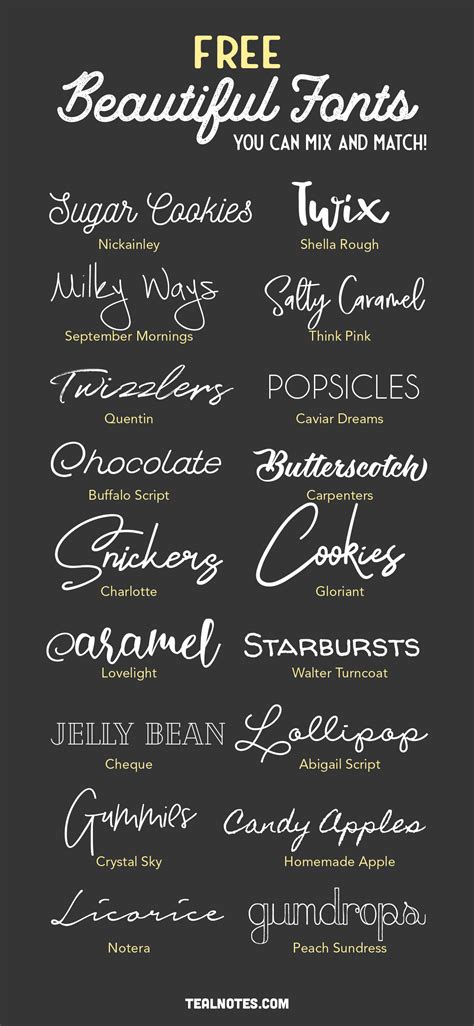 18 Beautiful Free Script Fonts You Can Mix And Match | Kursive ...