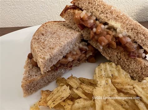 Baked Bean Sandwich – Lorin cooks Legumes