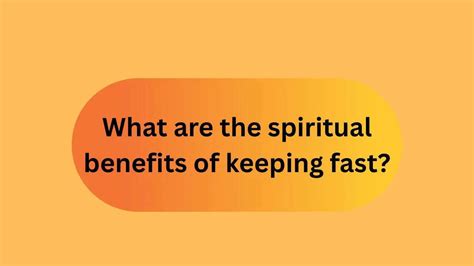 What are the spiritual benefits of keeping fast?