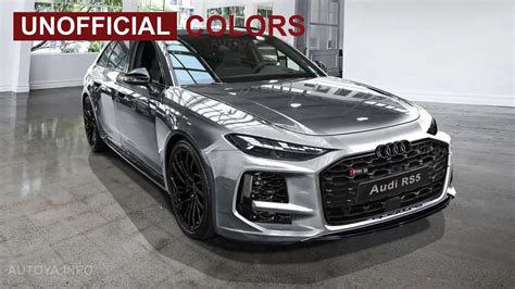 700-HP 2025 Audi RS 5 Avant Reveals Everything Inside-Out in Ritzy Colors and CGI - autoevolution