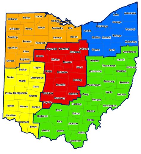 County Map - ODA Ohio Deflection Association