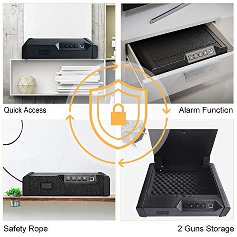 Buy ALFUHEIM Biometric Gun Safe, Smart Pistol Safe with 2 Pistol ...