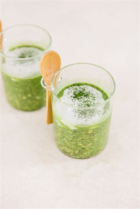Matcha Overnight Oats with Protein Powder Recipe | Veggiekins Blog