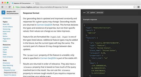 MapBox JavaScript API 的图像结果