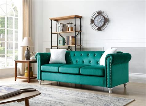 Lustre Enterprise Solid Wood Bodacious Chesterfield Three Seater Sofa ...