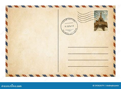 Vintage Postcard Stamp