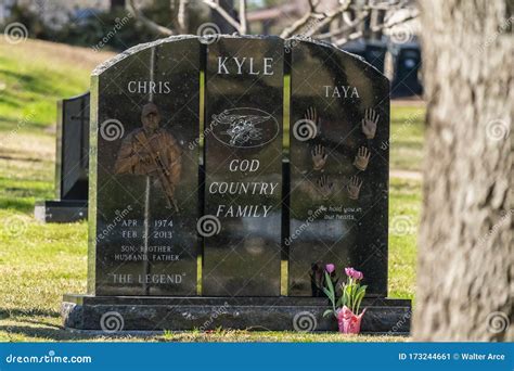 Tomb of Chris Kyle, American Sniper Editorial Photo - Image of ...