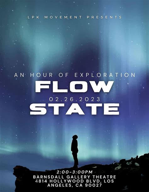 Flow State: An Hour of Exploration, Barnsdall Gallery Theatre, Los ...