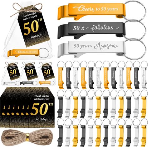 Amazon.com: SiliFine 50 Sets 50th Birthday Party Favors for Guests ...