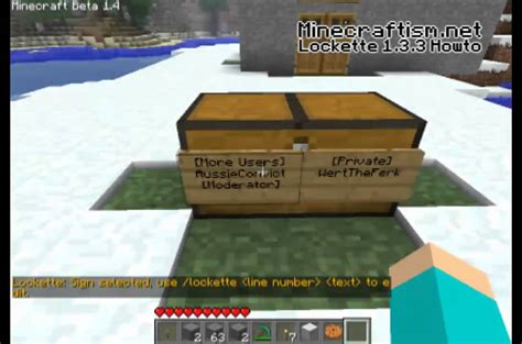 Lockette Plugin 的图像结果