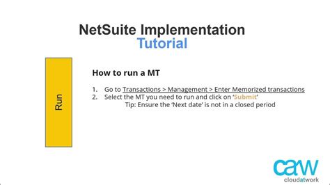 Image result for NetSuite Transaction Relocation Tutorial