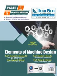 Elements Of Machine Design For MSBTE I Scheme ( Semester 5 - Mechanical ...