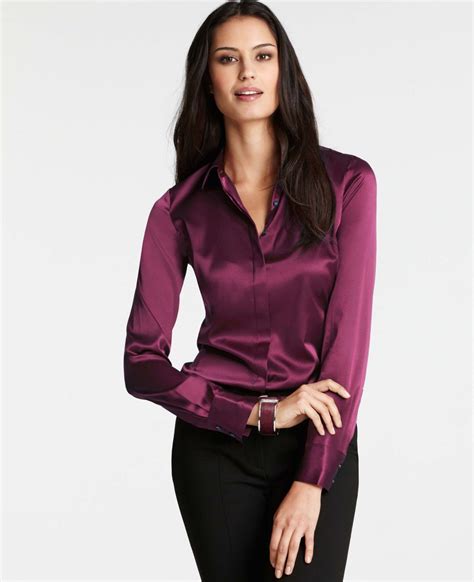 Purple Silk Blouse