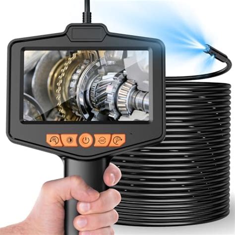 Buy Dual Lens Endoscope Camera with Light，Anhendeler 4.3" IPS Screen ...