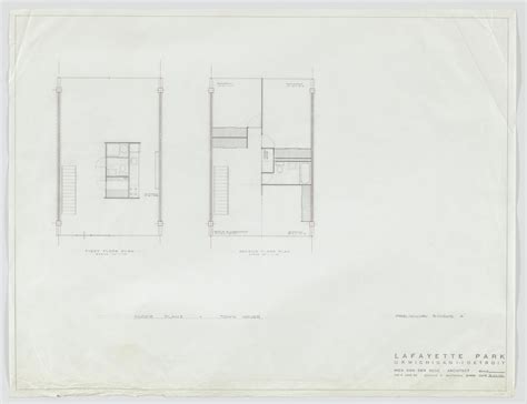 Ludwig Mies van der Rohe. Pavilion Apartments and Town Houses ...