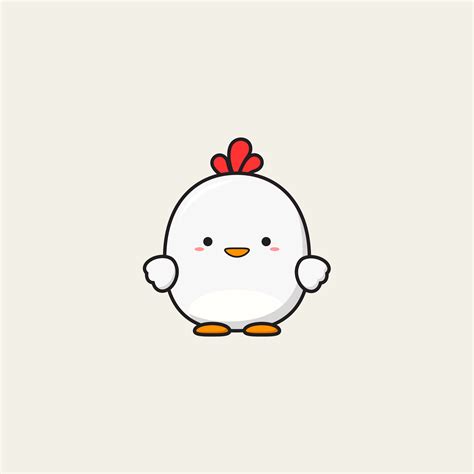 Cute Chicken Illustration