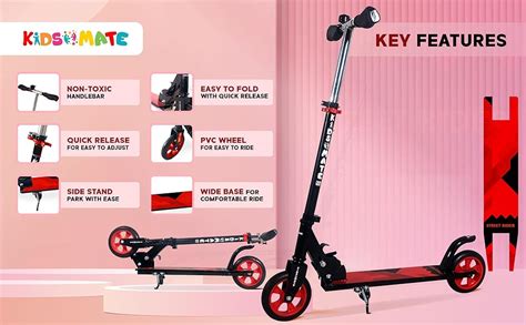 Kidsmate Street Rider Kick Scooter for Kids of Age 6-13 Years | 2 Wheel ...
