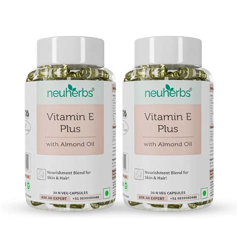 Vitamin E Plus Capsules (30) to Revitalize Skin & Hair Health