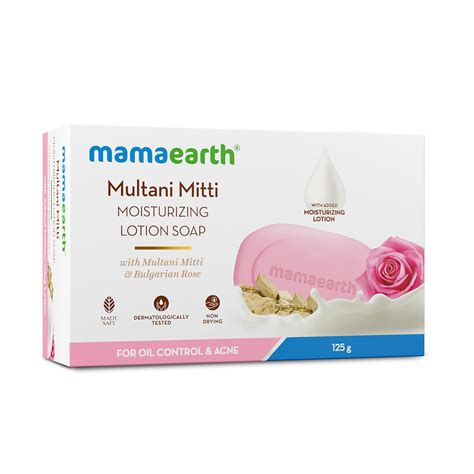 Buy Mamaearth Multani Mitti Moisturizing Lotion Soap with Multani Mitti ...