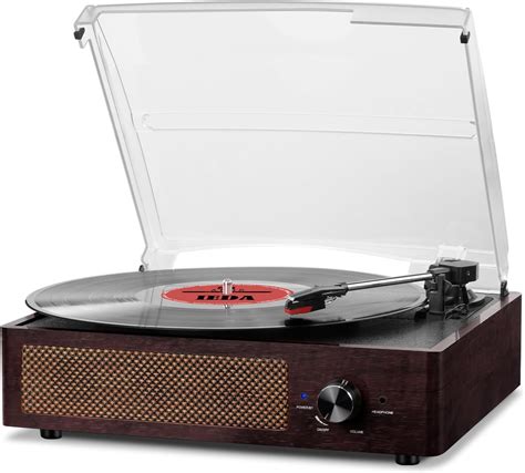 Vinyl Record Players Vintage Turntable for Vinyl Records with Speakers ...