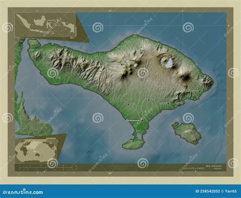 Bali, Indonesia. Wiki. Labelled Points of Cities Stock Illustration - Illustration of indonesia ...