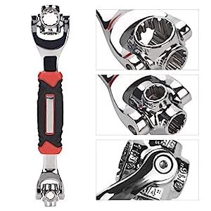 DRUCILA 48 in 1 Socket Wrench Tools Works with Spline Bolts Torx 360 ...