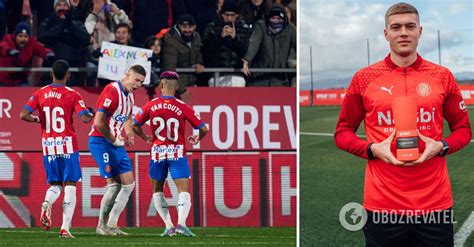 Artem Dovbyk, a Ukrainian, was recognized as the best football player in the Spanish championship.