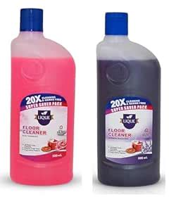 Lique Floor Cleaner Super Saver Pack, Rose and Lavender Fragrance ...