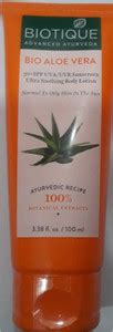BIOTIQUE Sunscreen - SPF 50 PA+ Bio Aloe Vera Sunscreen - Price in ...