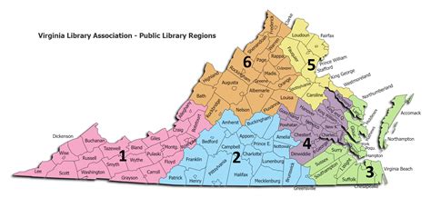 Map of the 5 Regions of Virginia | Virginia Map