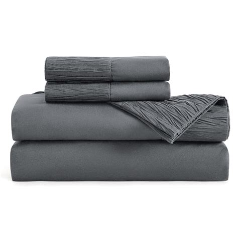 Bedsure Twin XL Sheet Sets for College Dorm Grey - Soft 1800 Extra Long ...