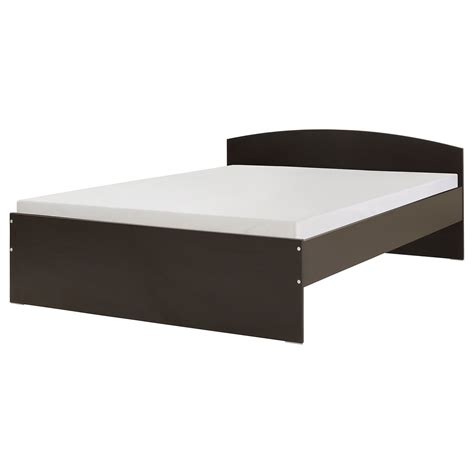 NODELAND bed frame, black-brown/Luröy, 180x200 cm (707/8x783/4") - IKEA