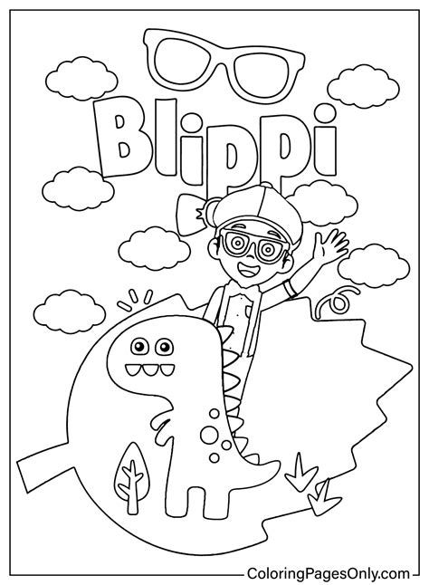Blippi coloring sheet for kids free printable coloring pages – Artofit