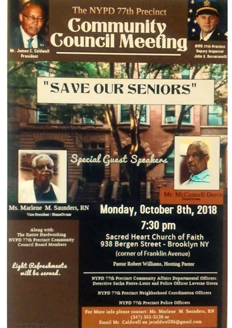 77th Precinct Community Council Meeting | Community Board 8 Brooklyn